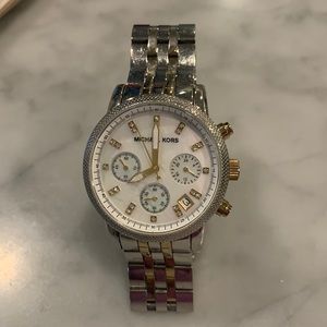 Silver & gold Michael Kors watch